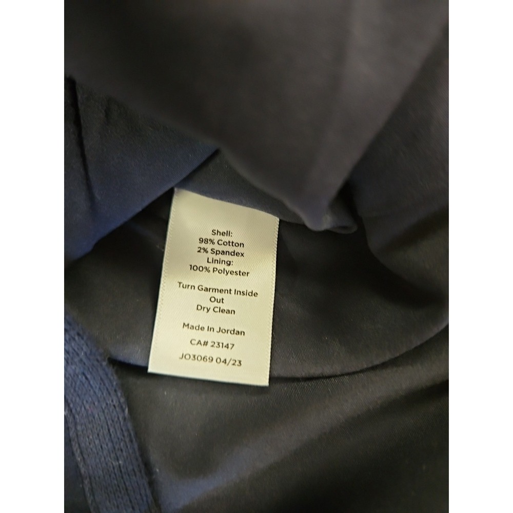 Talbots Navy Blue Military Jacket Gold Buttons Size 8 - Picture 9 of 9